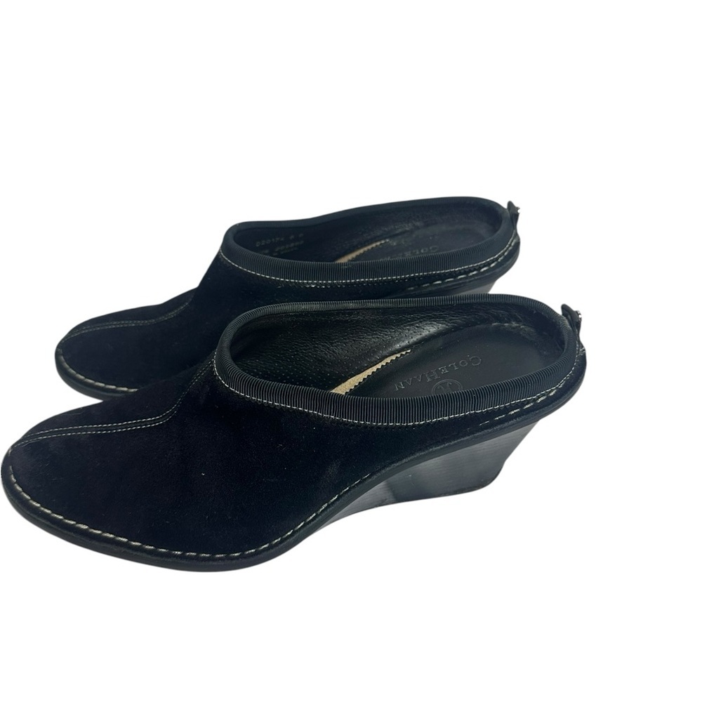 Cole Haan Jaynie suede black wedge shoes size 6 - Picture 4 of 11